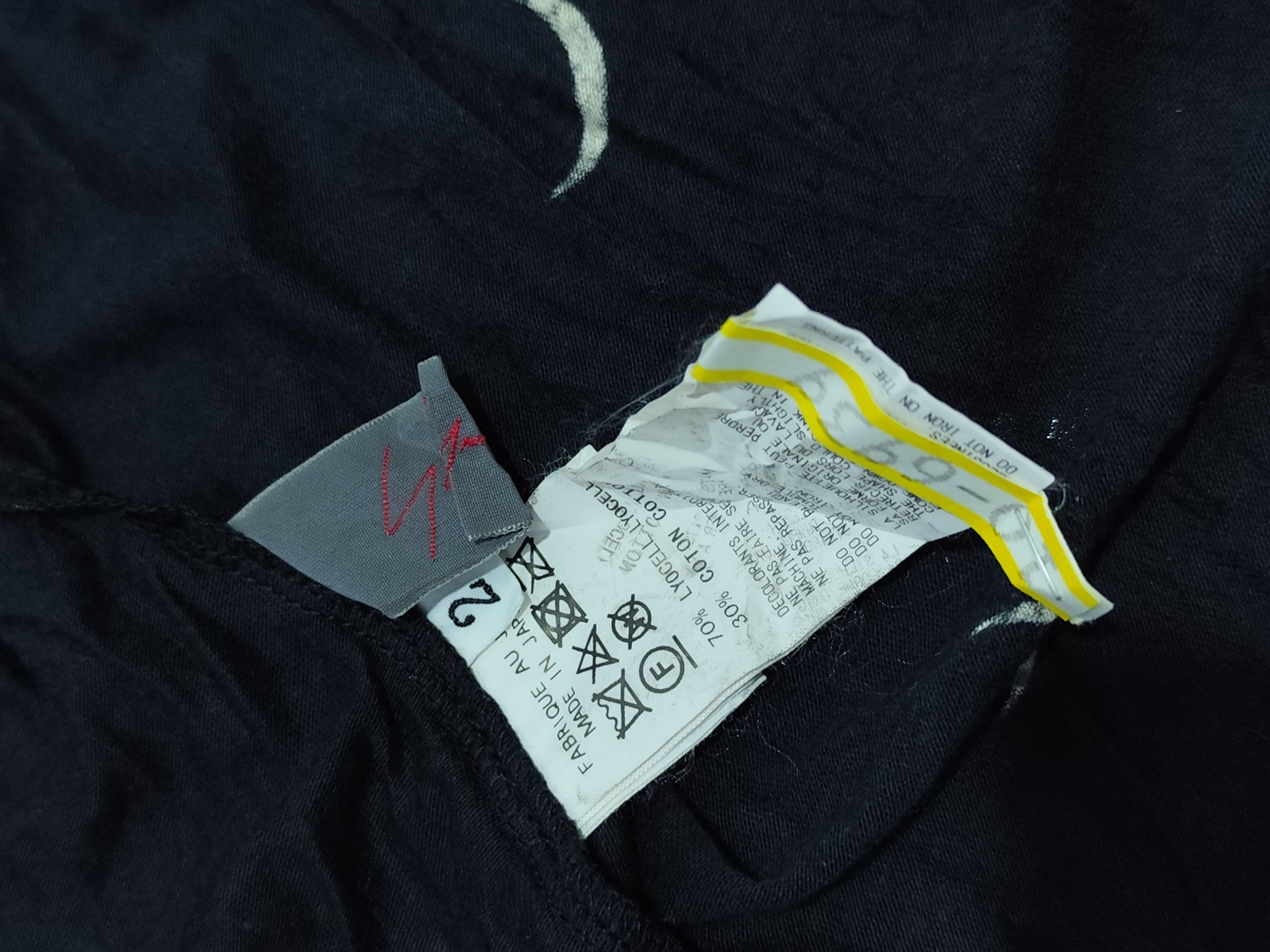 Yohji Yamamoto Noir assymetrical moon shirt