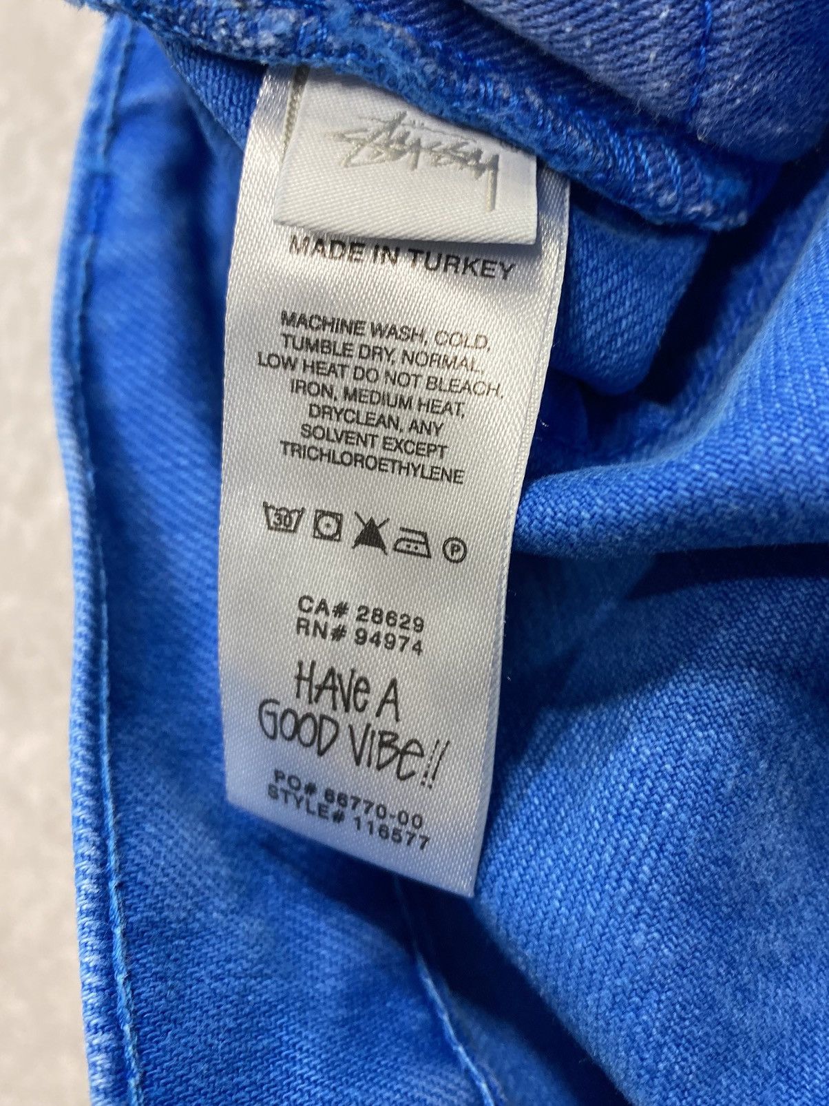 Stussy Stussy Big Ol’ Jeans Overdyed Blue Size US 30 / EU 46 - 7 Thumbnail