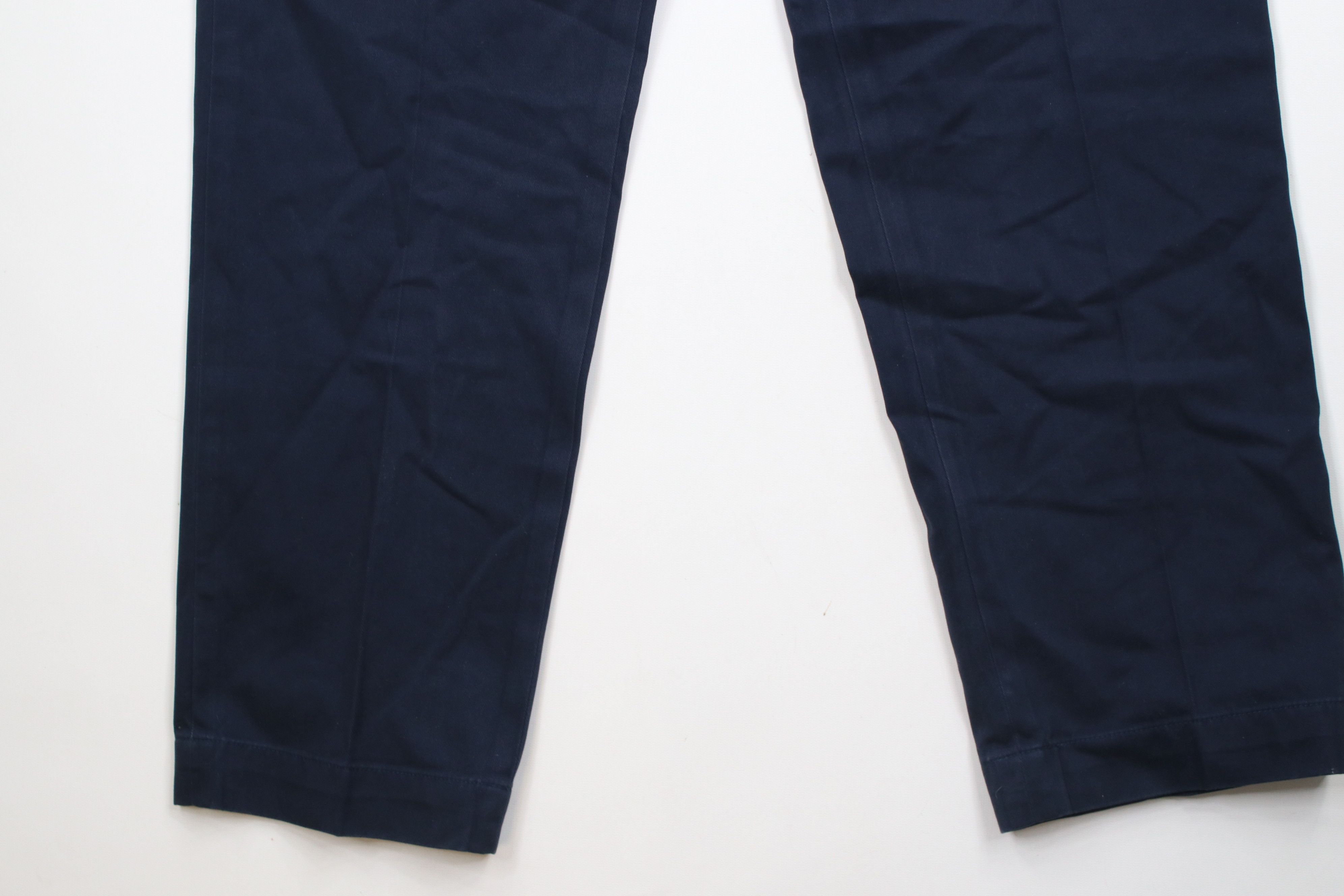 Vintage 90s Ralph Lauren Leg Chino Pants Blue Cotton
