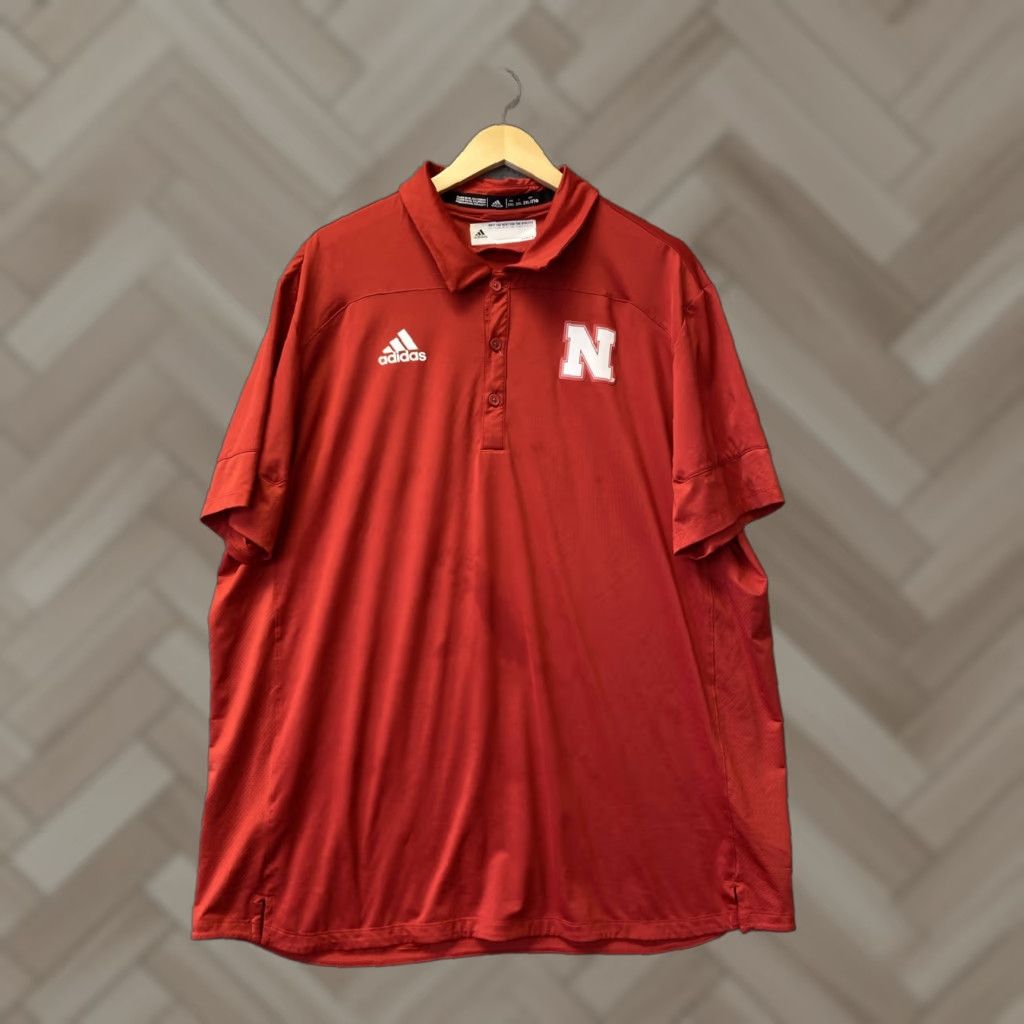 Adidas Adidas Golf Solid Red Polo Shirt 2XL Short Sleeve Mens Size US XXL / EU 58 / 5 - 1 Thumbnail