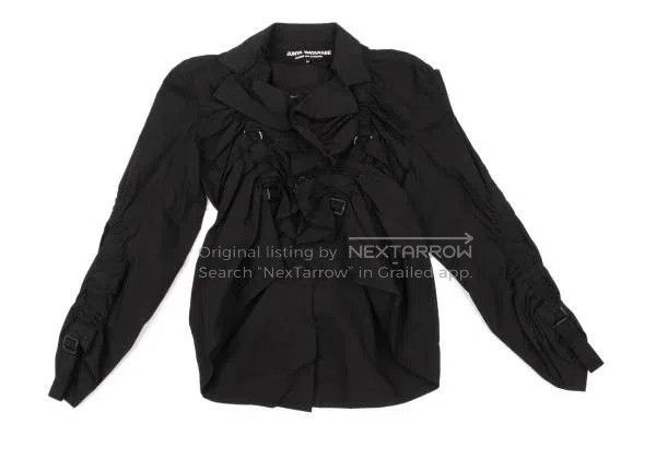 Junya Watanabe Junya Watanabe Black Parachute Belted Jacket Size M / US 6-8 / IT 42-44 - 9 Thumbnail