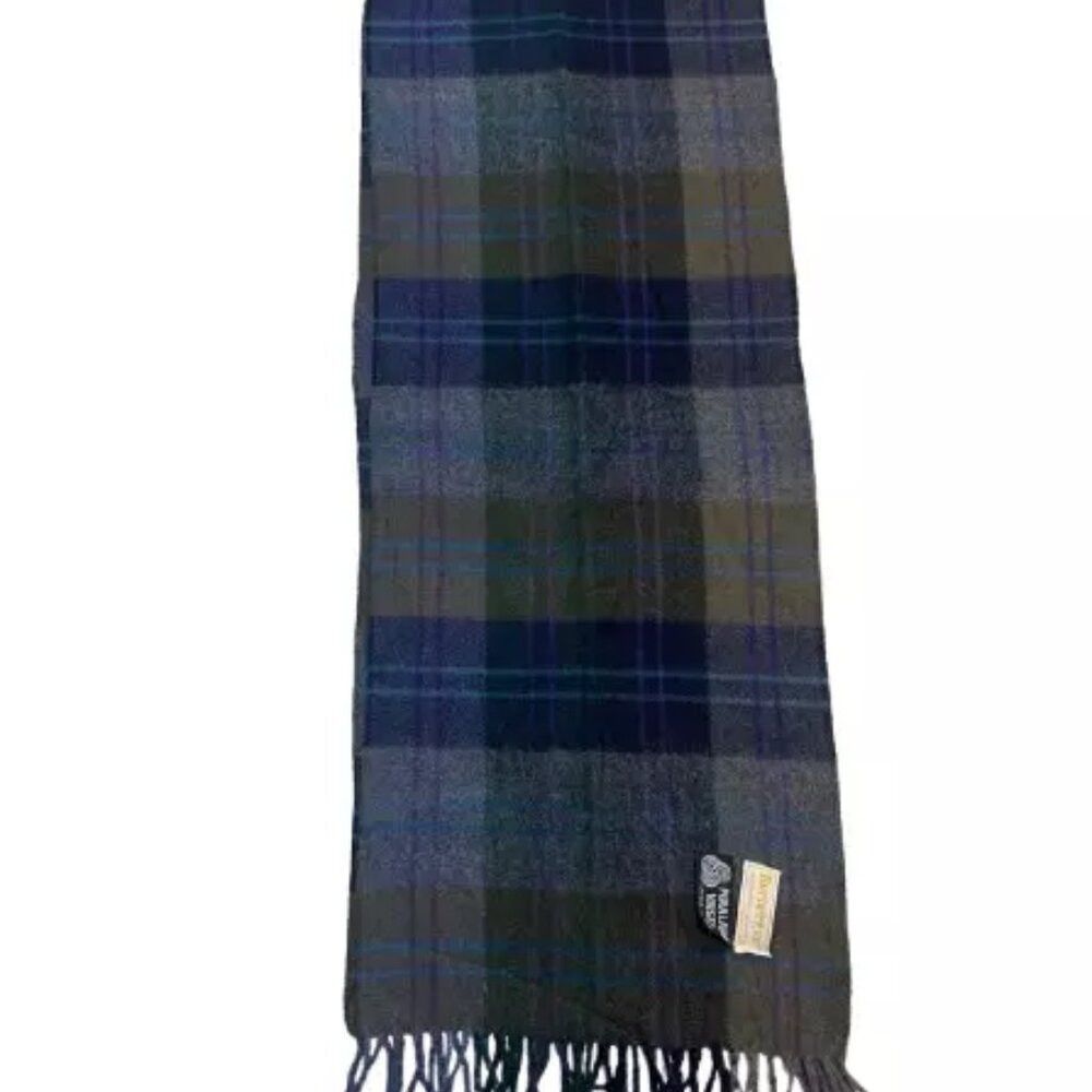 Burberry Burberry's Authentic Scarf Grey Wool Unisex Scarf Made In E Size ONE SIZE - 7 Thumbnail