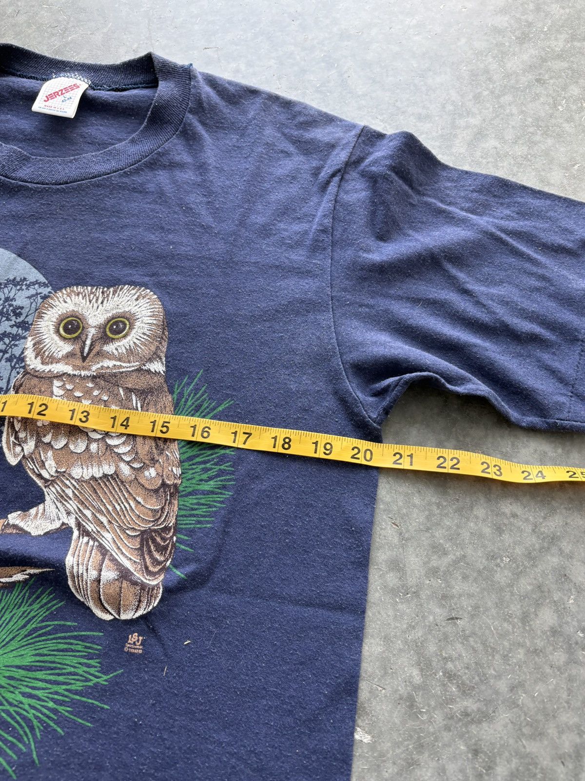 Vintage Vintage 90s Owl Graphic Tee Size US M / EU 48-50 / 2 - 5 Thumbnail