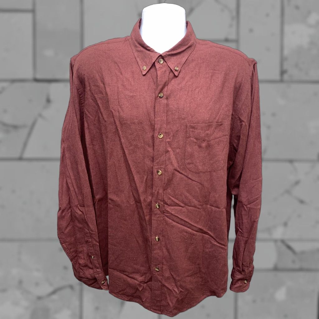 J.Crew J.Crew Mens Long Sleeve Button-Up Shirt XL Red Cotton Size US XL / EU 56 / 4 - 1 Thumbnail