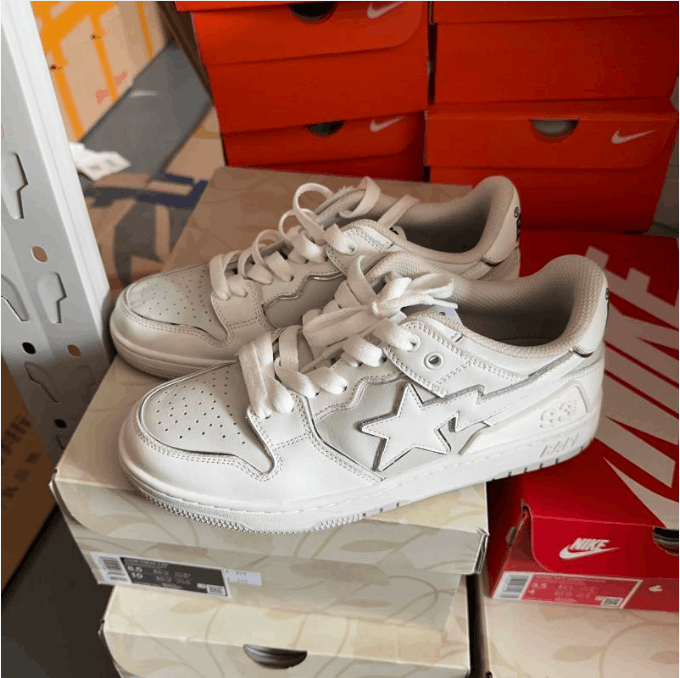Bape ABATHINGAPE low cut board shoes for men Size US 7 / EU 40 - 1 Thumbnail