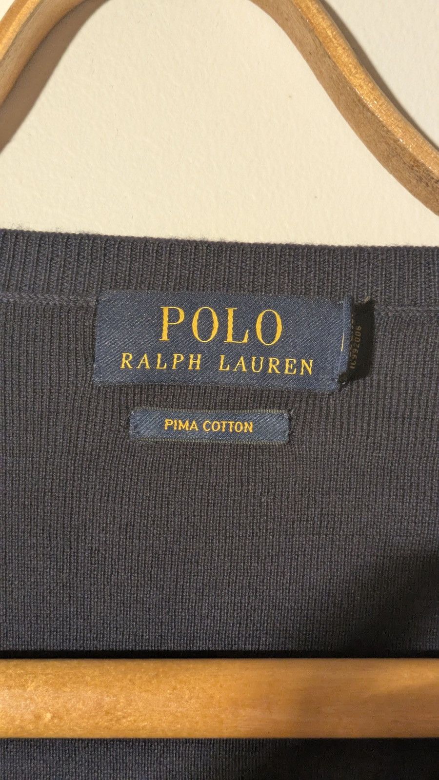 Polo Ralph Lauren 🧥 Polo Ralph Lauren Pima Cotton Sweater – Navy (Size M) Size US M / EU 48-50 / 2 - 3 Thumbnail