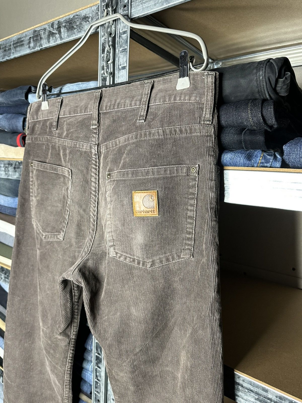 Carhartt Carhartt WIP Slim Pant Corduroy Trousers Brown W32 L34 Size US 32 / EU 48 - 4 Thumbnail