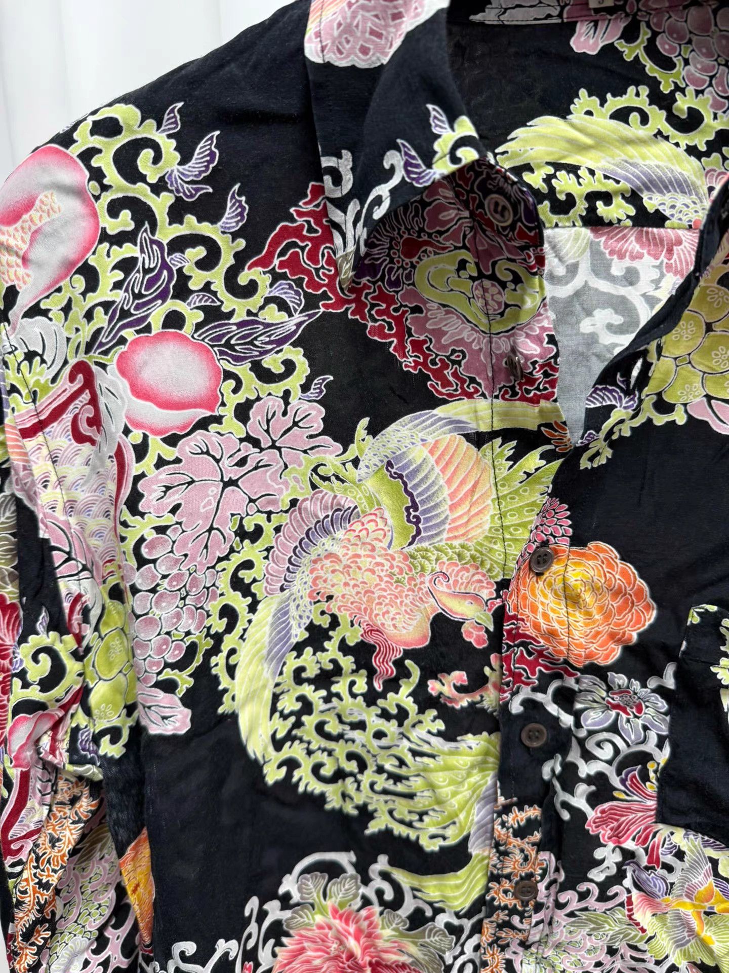Yohji Yamamoto Yohji Yamamoto Y's Phoenix Floral Shirt K20 Size US L / EU 52-54 / 3 - 4 Thumbnail