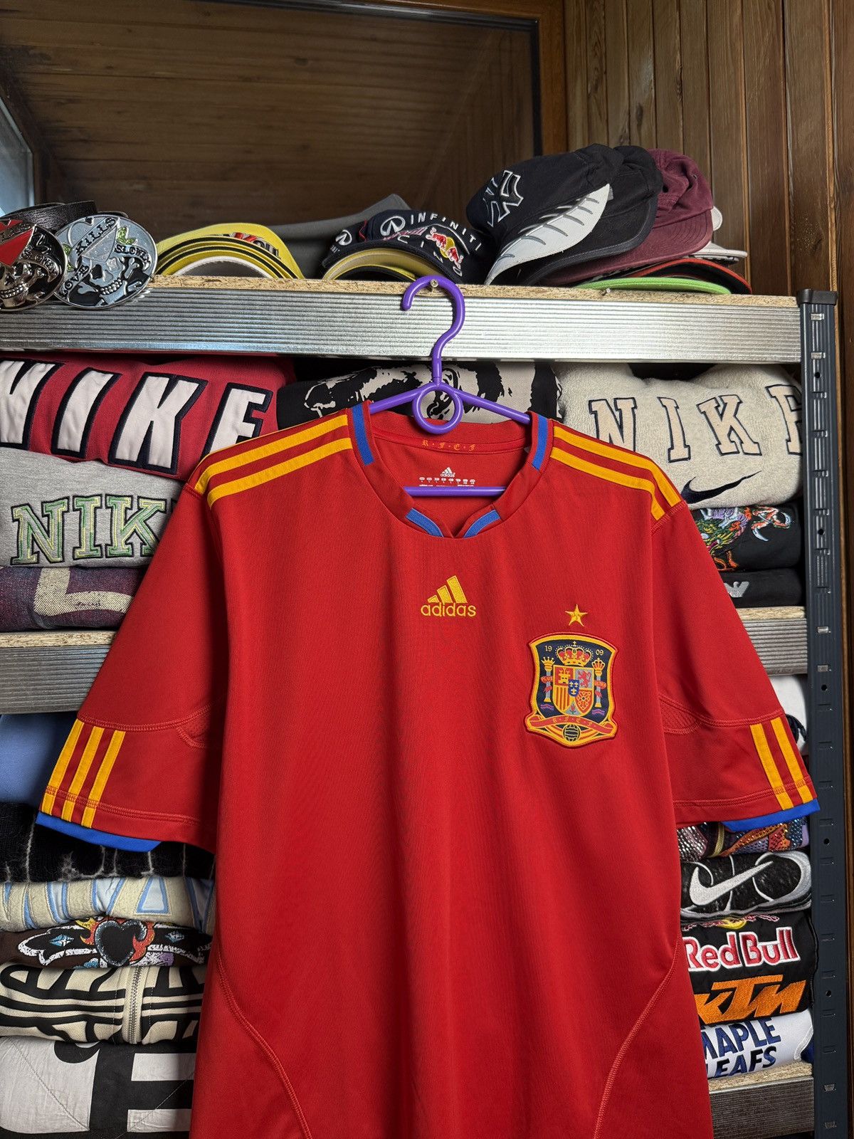 Adidas Adidas Spain 2010 2011 Jersey Soccer Football Size US L / EU 52-54 / 3 - 3 Thumbnail