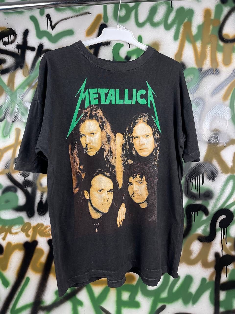 Metallica 90s Metallica 1991-1993 Vintage Big Print T-shift Y2K style ...