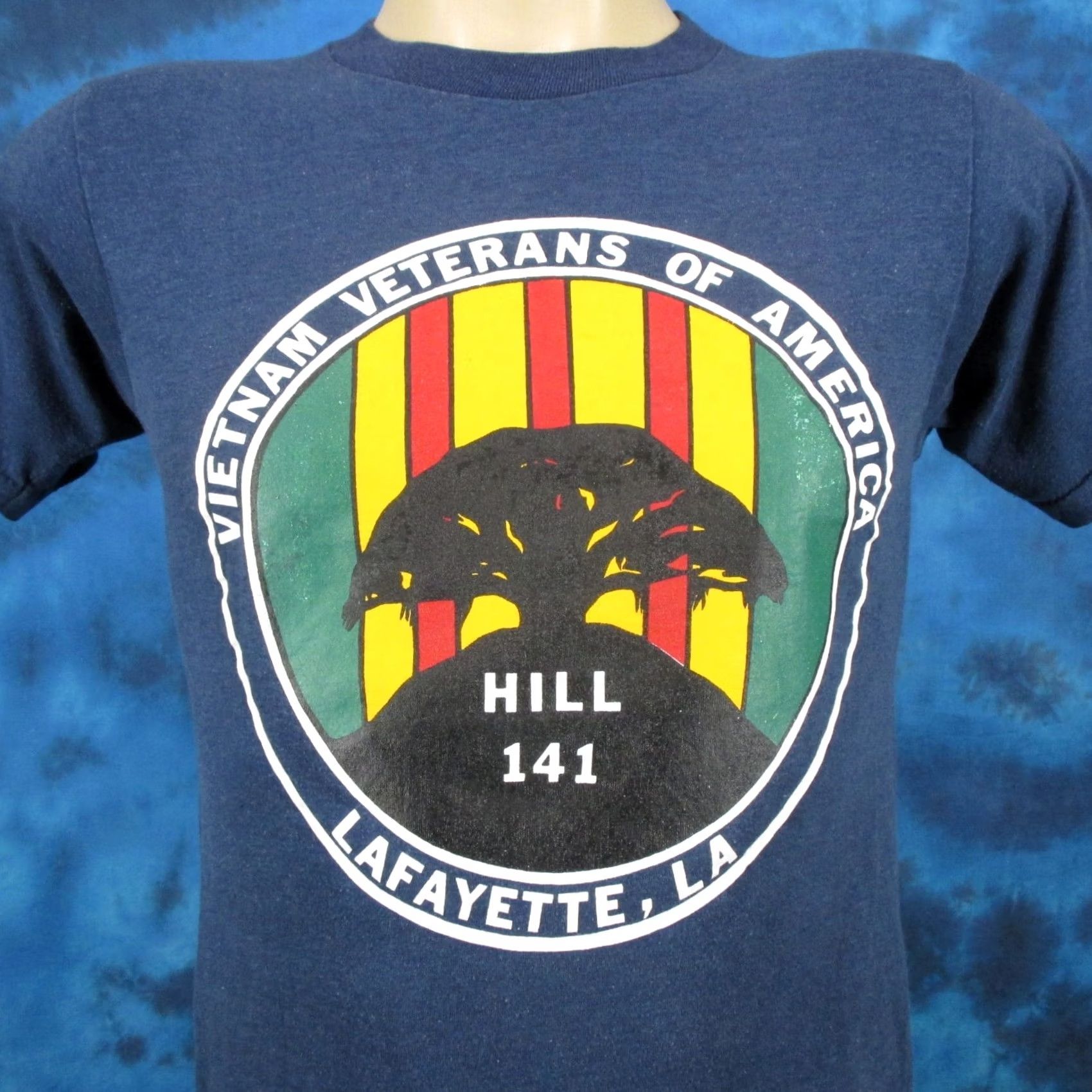 Vintage VINTAGE VIETNAM VETERANS OF AMERICA LOUISIANA T-Shirt 80s XXS hill 141 single stitch Men Size US XS / EU 42 / 0 - 4 Thumbnail