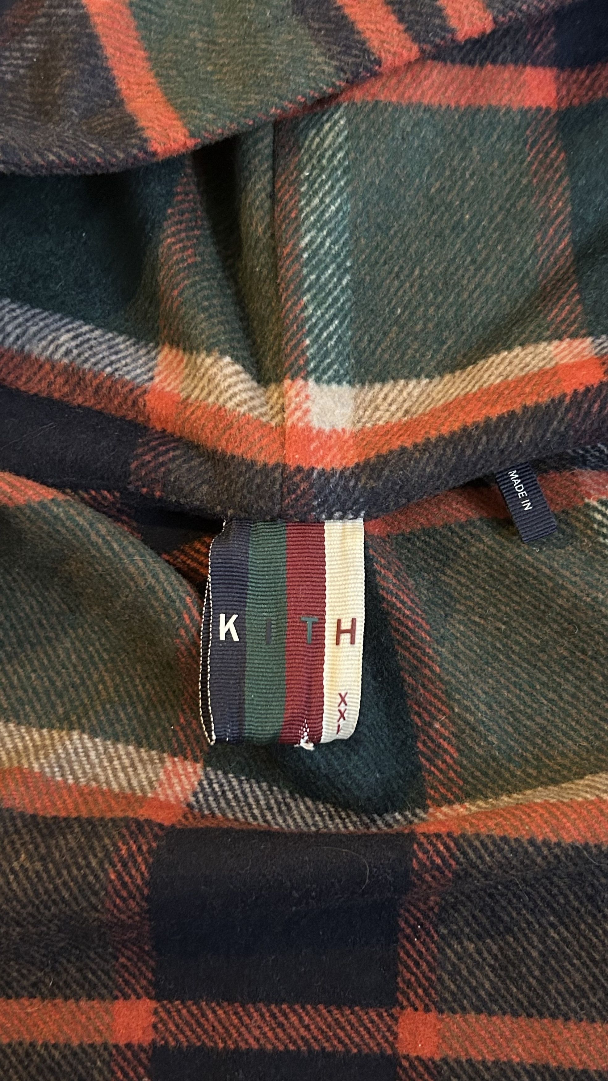 Kith Kith Plaid Hooded Ginza Shirt - Brown/Orange Plaid Size US XXL / EU 58 / 5 - 6 Thumbnail