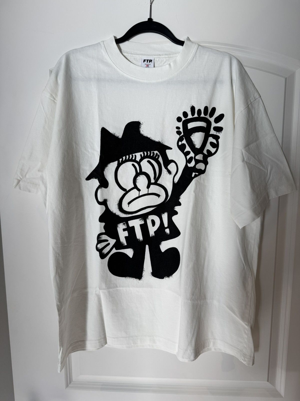 Pre-owned Fuck The Population Ftp X Slawn Boris Tee White