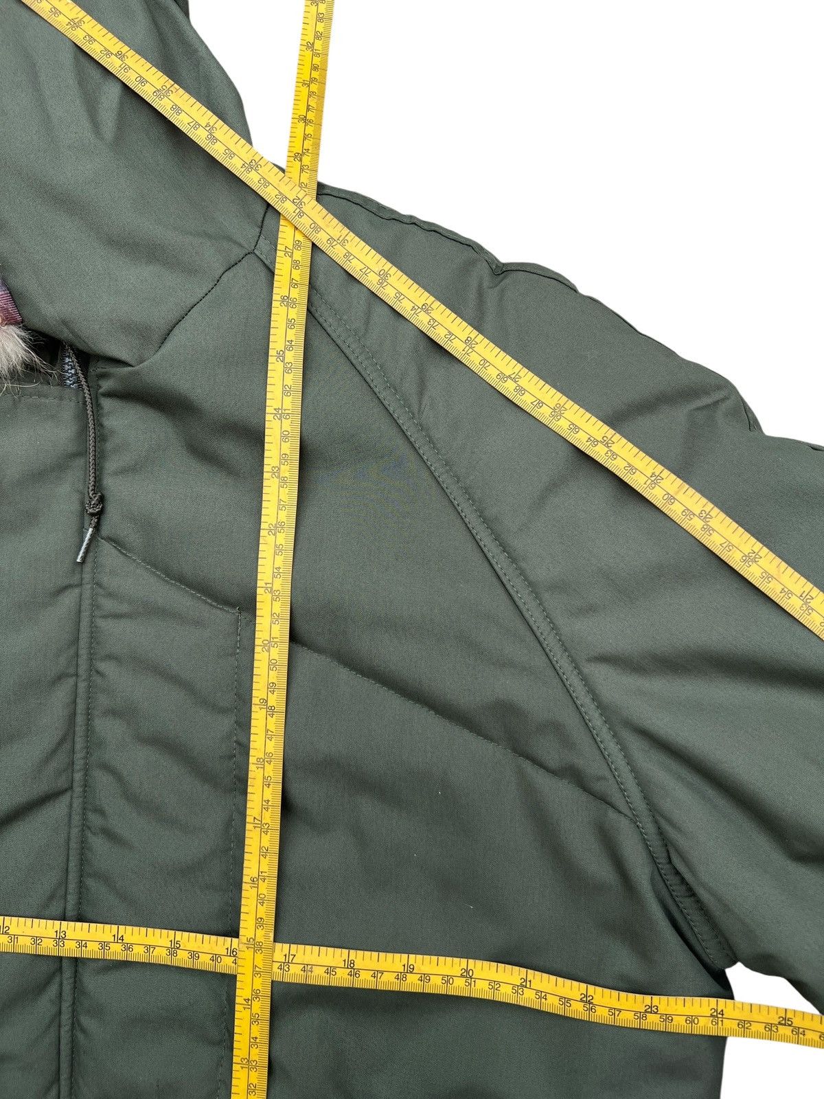JCPenney Vintage JCPenny Puffer Fur Green Hooded Jacket Size US L / EU 52-54 / 3 - 16 Thumbnail