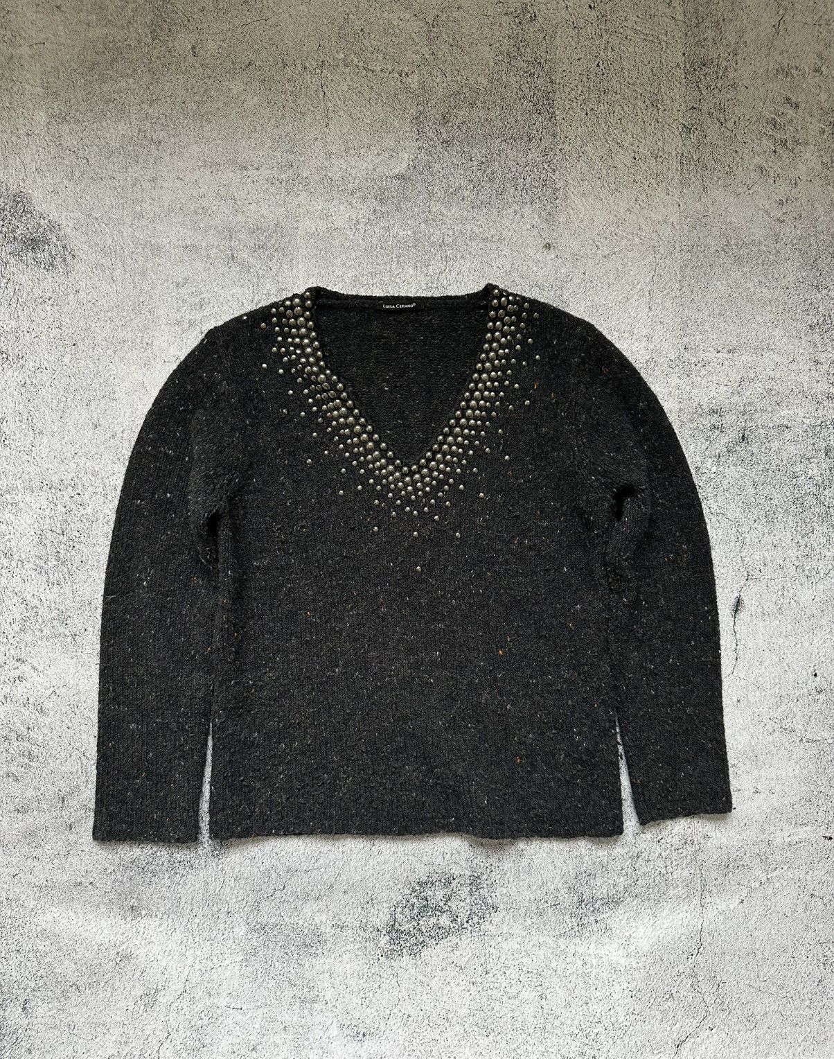 Luisa Cerano Luisa Cerano Wool Cashmere Archive Sweater Black Knit Size M / US 6-8 / IT 42-44 - 1 Thumbnail