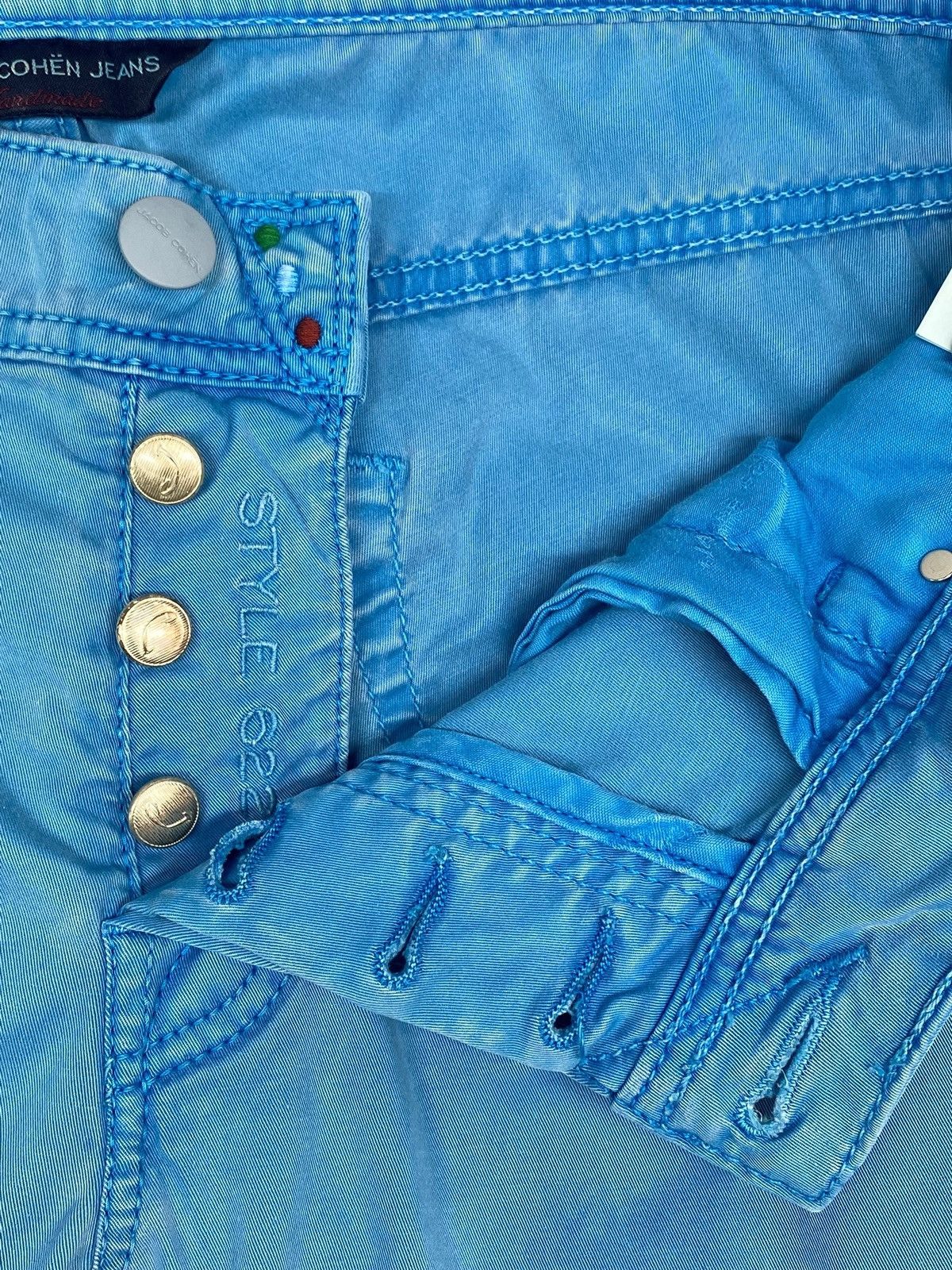 Jacob Cohen Jacob Cohen 622 Style Sky Blue Jeans Size US 35 - 14 Thumbnail