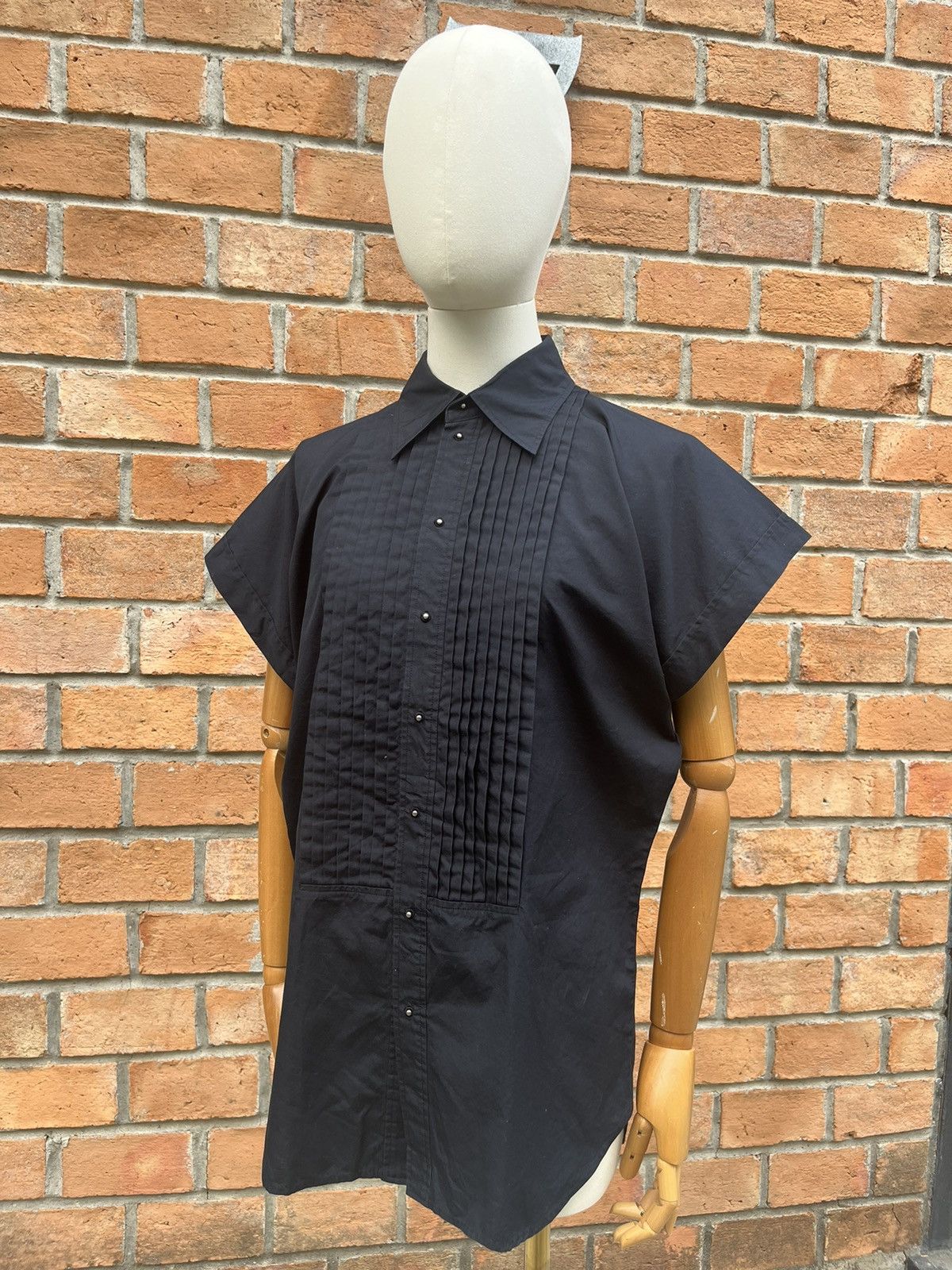 Jean Paul Gaultier Jean Paul Gaultier JPG Homme Sleeveless Ruffle Shirt Size US XL / EU 56 / 4 - 18 Thumbnail