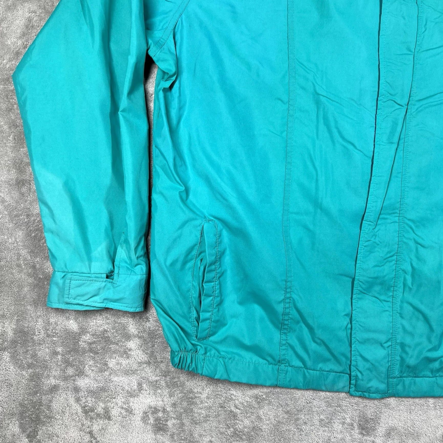 Vintage VINTAGE Pelzer Rainwear Jacket Nylon Water Resistant Turquoise Blue 2XL Men Zip. Size US XXL / EU 58 / 5 - 3 Thumbnail