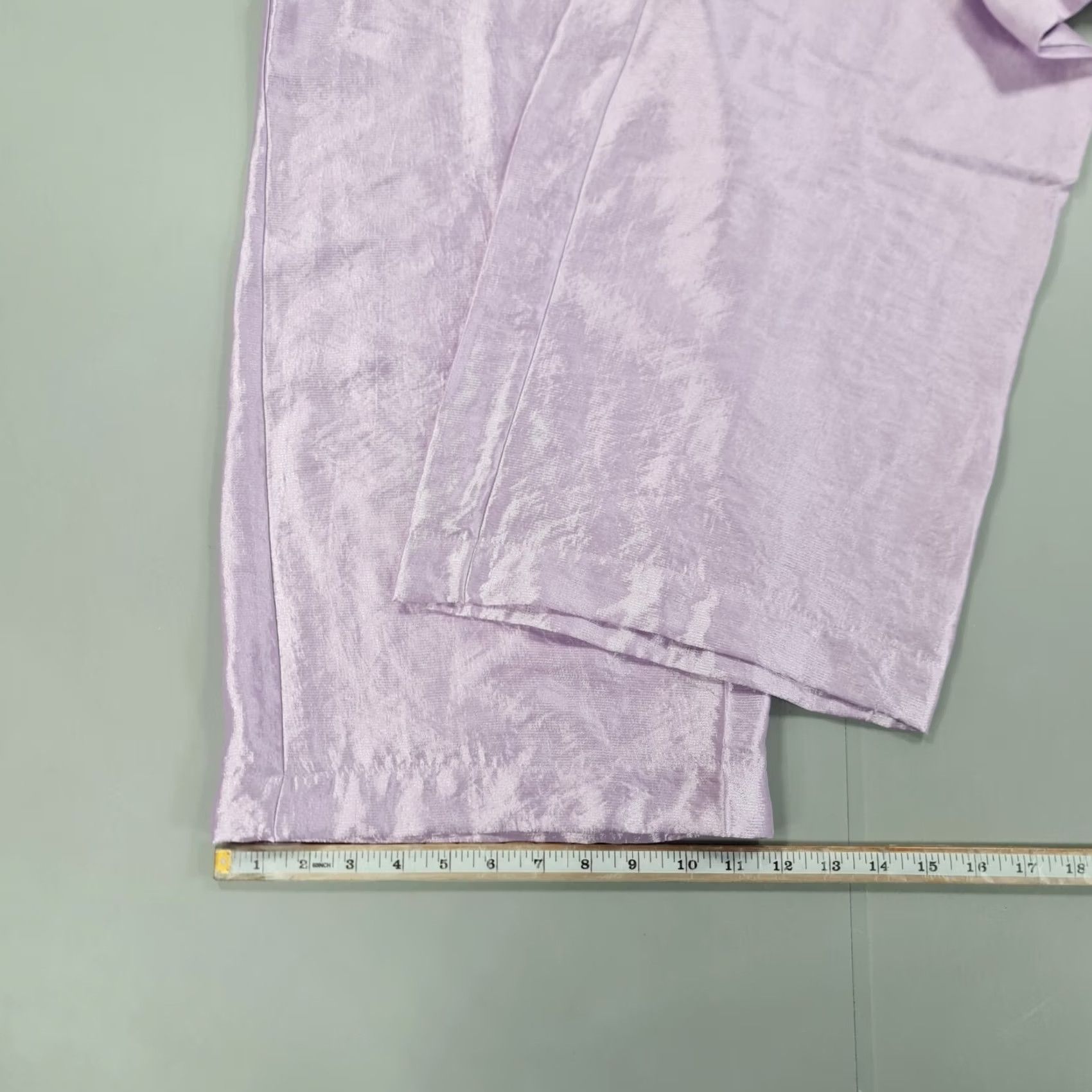 Vintage Vero Moda Womens Trousers Purple Medium Wide-Leg Baggy Pants Satin Vmhall Size 32" / US 10 / IT 46 - 7 Thumbnail