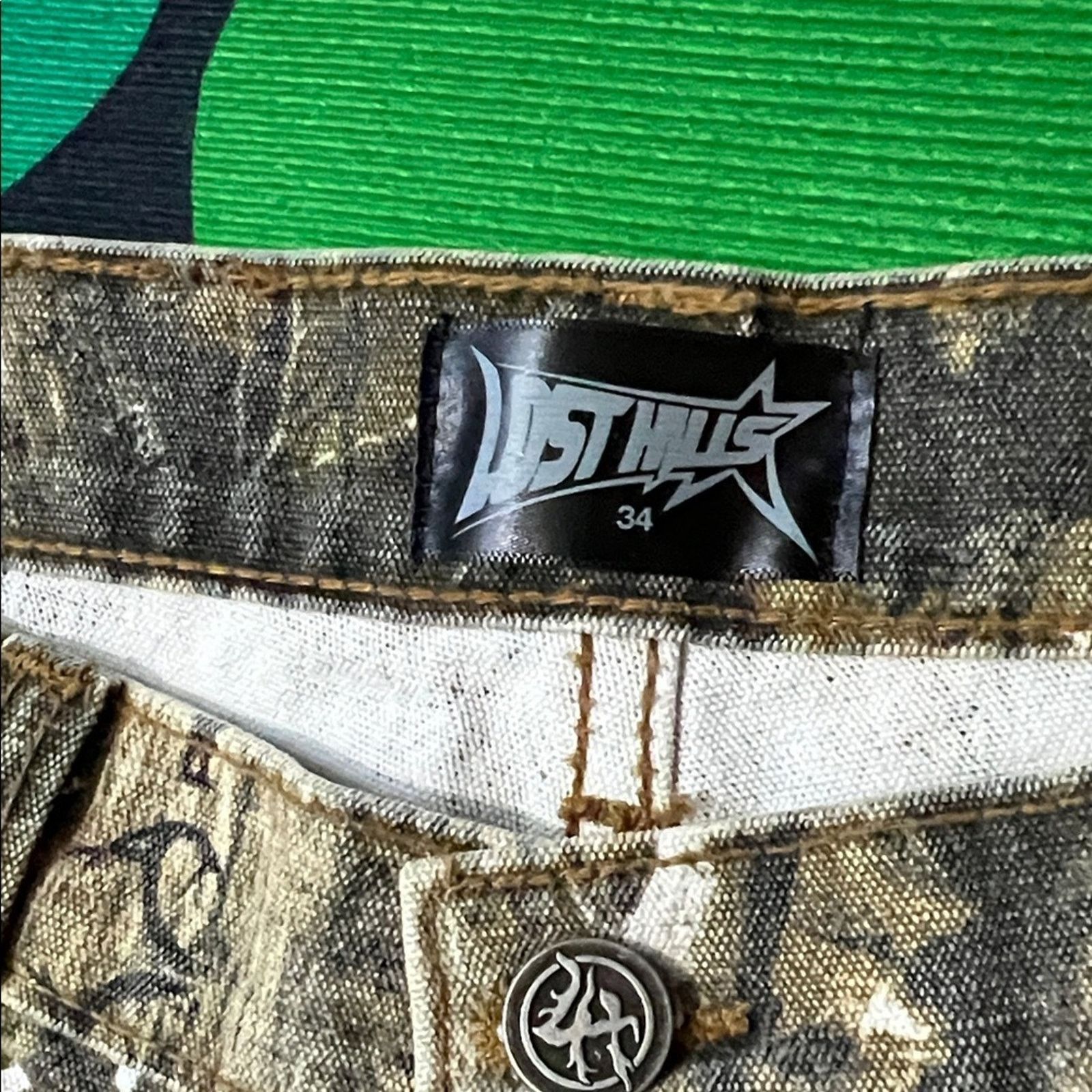Lost hills Lost Hills Camo Relaxed Fit Men's Jeans Size US 34 / EU 50 - 5 Thumbnail