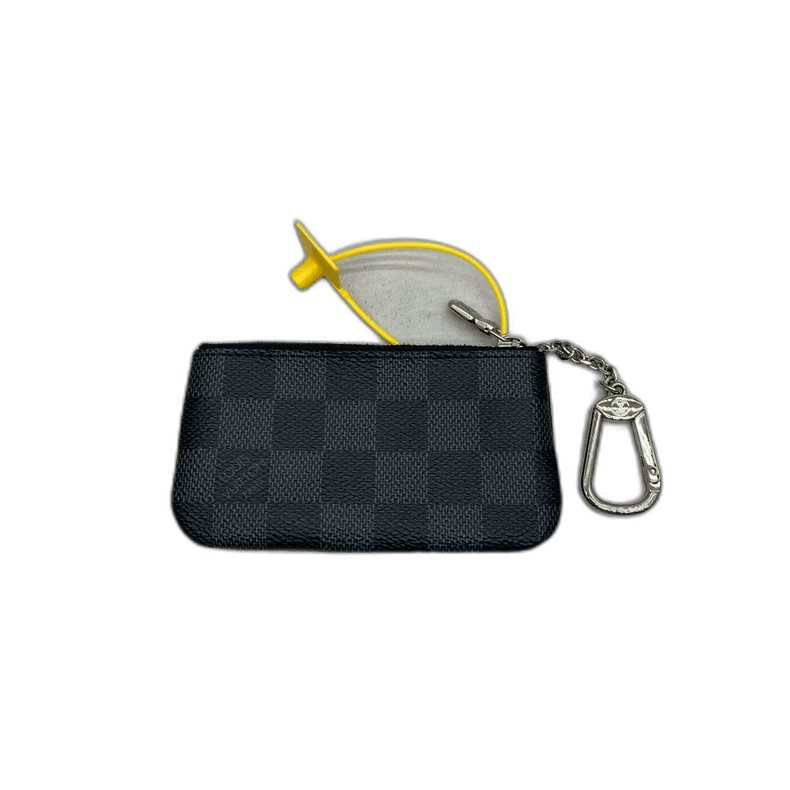 Louis Vuitton Black Checkered Coin and Key Pouch Size ONE SIZE - 1 Thumbnail