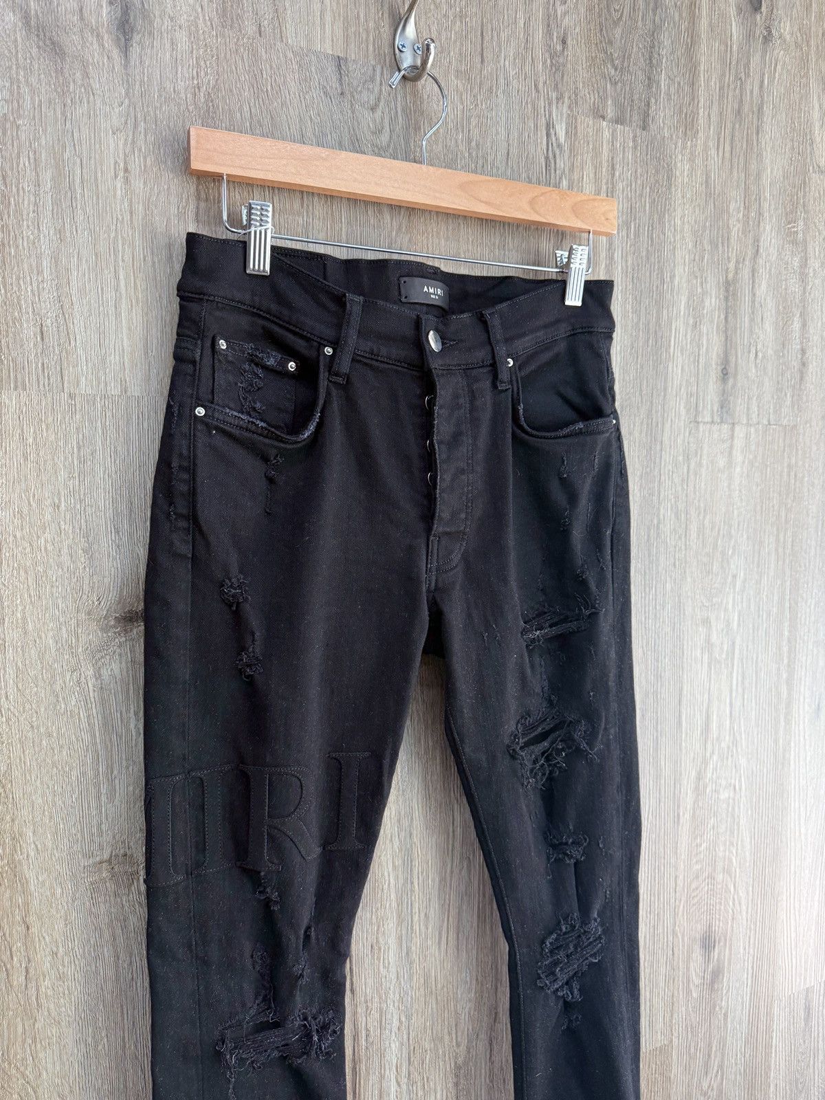 Amiri Amiri Black Denim Jeans Size US 31 - 3 Thumbnail