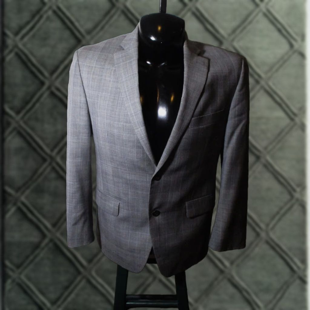 Michael Kors MICHAEL KORS Blazer Jacket Men 40 Short Wool Gray NWOT Vintage No Size US 40 / EU 56 - 1 Thumbnail