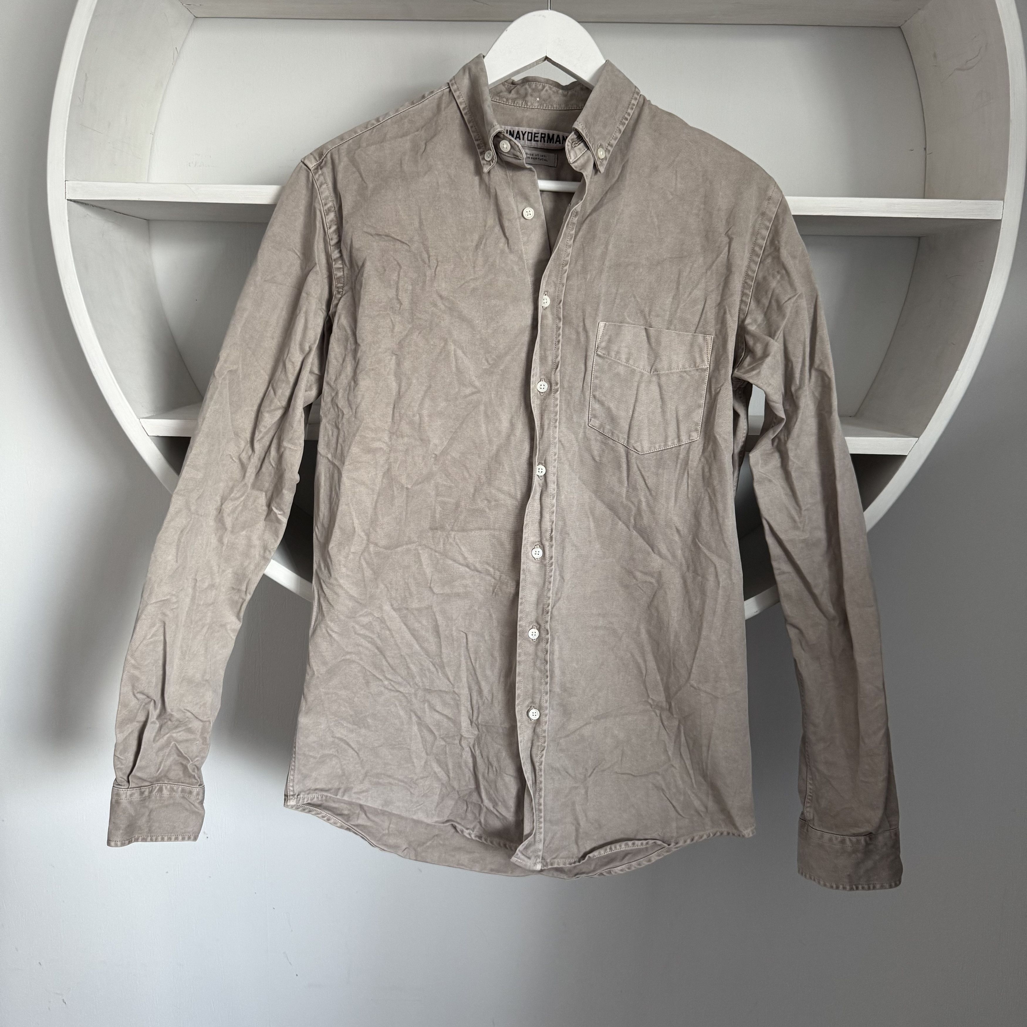 Japanese Brand × Schnaydermans SCHNAYDERMAN'S Cotton Casual Rare Long Sleeve Shirt Size US S / EU 44-46 / 1 - 1 Thumbnail
