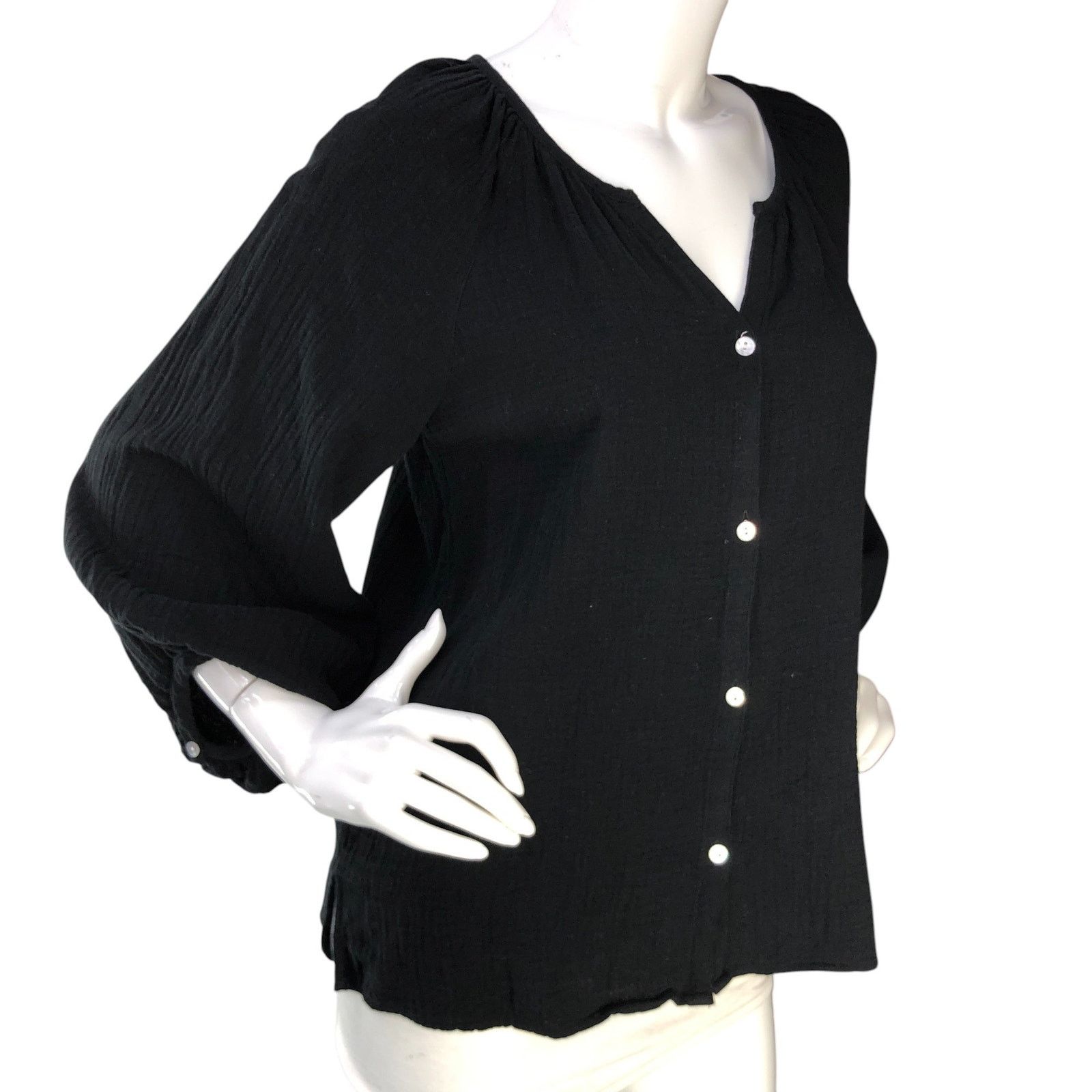 Tommy Bahama Tommy Bahama Sz S Top Coral Isle Cotton Gauze Peasant Blouse Size S / US 4 / IT 40 - 10 Thumbnail