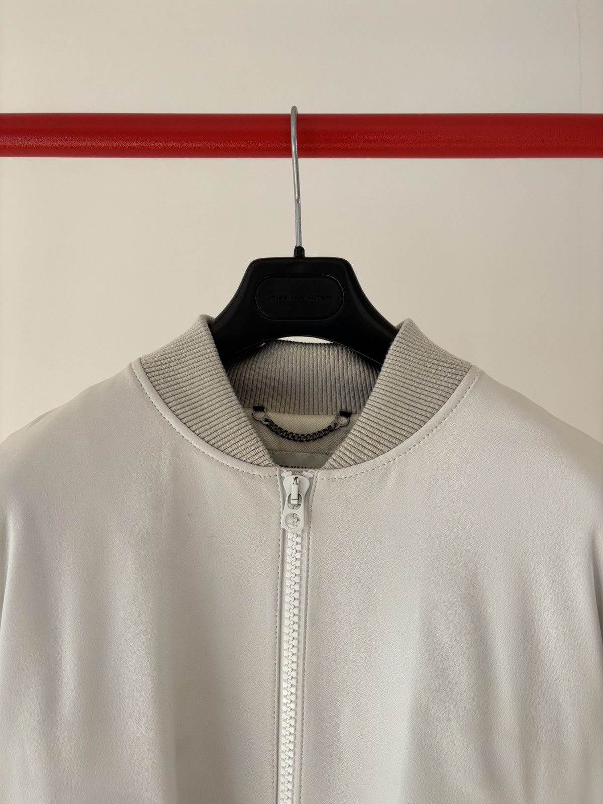 Dries Van Noten Dries Van Noten - backzip leather bomber jacket - asap rocky Size US L / EU 52-54 / 3 - 2 Thumbnail