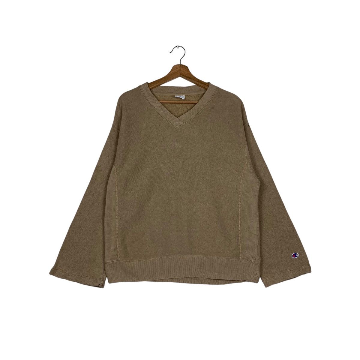 Champion CHAMPION Reverse Weave V Neck Nude Sweater #1529-C69 Size US M / EU 48-50 / 2 - 1 Thumbnail