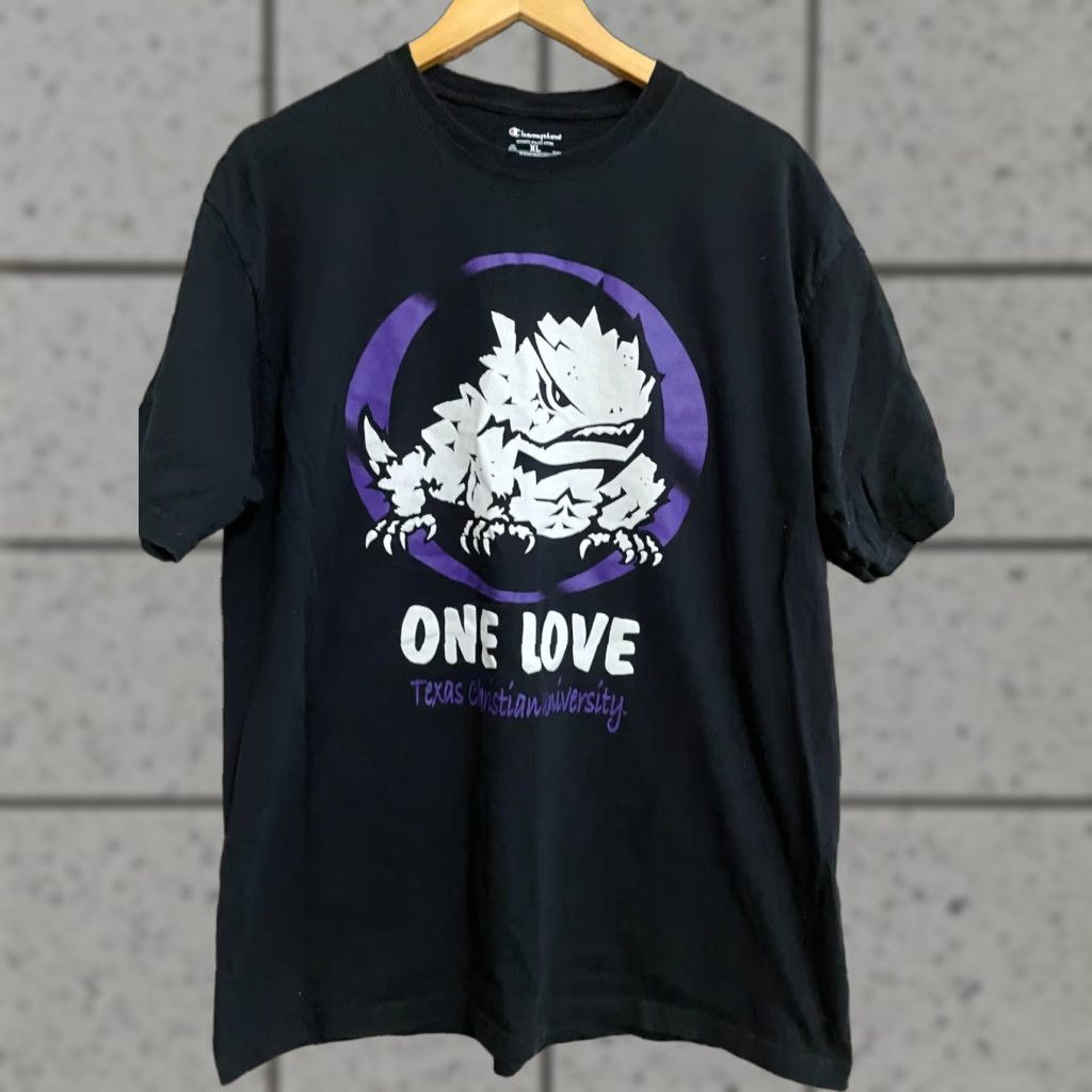 Champion Champion T-Shirt XL Black One Love University Horned Frogs Men Size US XL / EU 56 / 4 - 1 Thumbnail