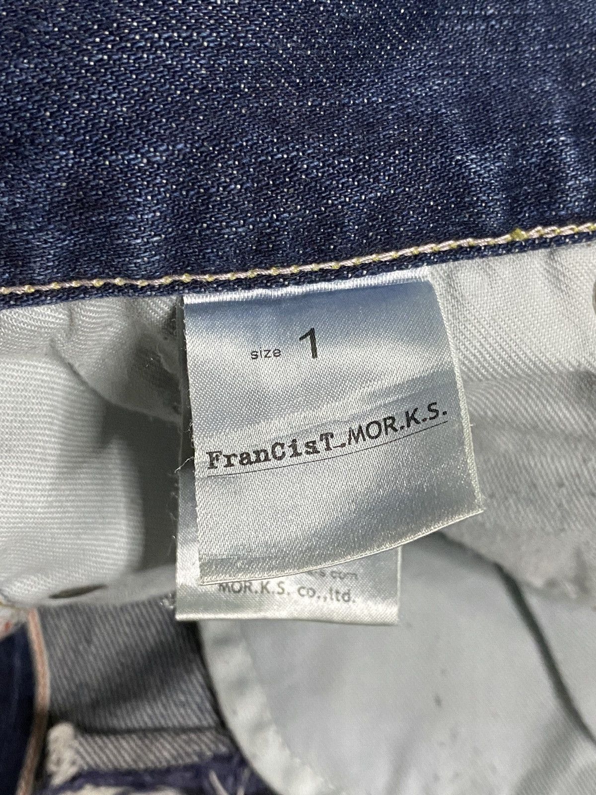 FranCisT MOR.K.S RARE! Francist Mor.k.s selvedge disteressed denim Size US 30 / EU 46 - 14 Thumbnail
