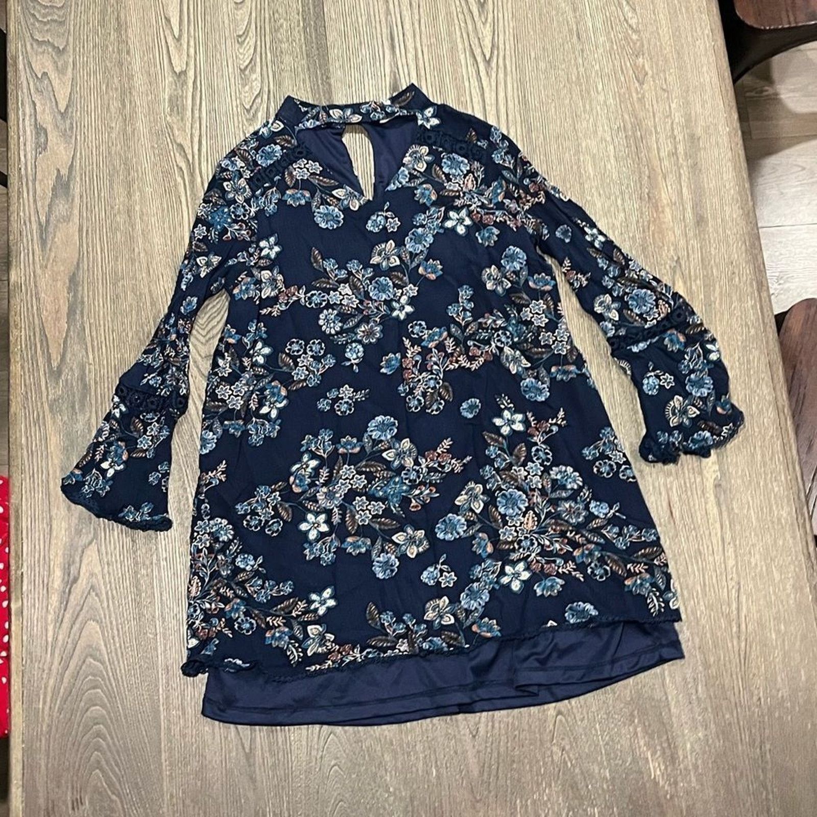 Vintage Altar'd State Womens M A-Line Dress Boho Floral Choker Neck Size M / US 6-8 / IT 42-44 - 1 Thumbnail