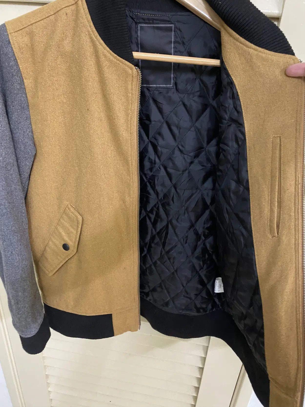 Tete Homme SS18 Wool Blend Varsity Jacket Tete Homme Issey Miyake Size US S / EU 44-46 / 1 - 7 Thumbnail