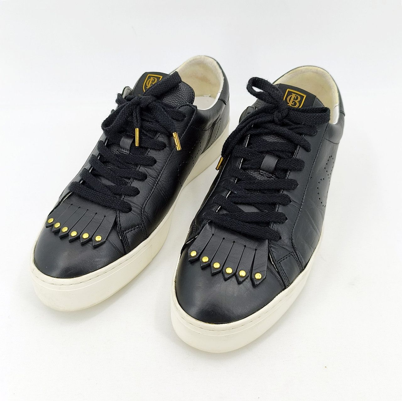 Japanese Brand BLACK LABEL CRESTBRIDGE fringe Leather Sneakers size 9 UK Size US 10 / EU 43 - 1 Thumbnail