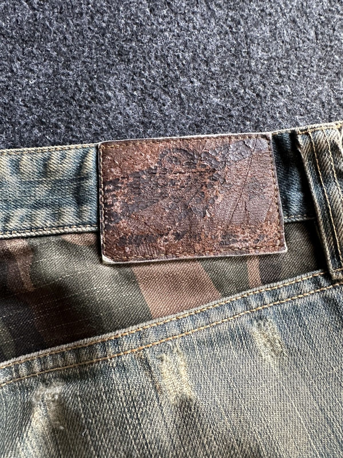 14th Addiction United Superior Baggy Rusty Mudwash Denim W34 D127 Size US 34 / EU 50 - 9 Thumbnail