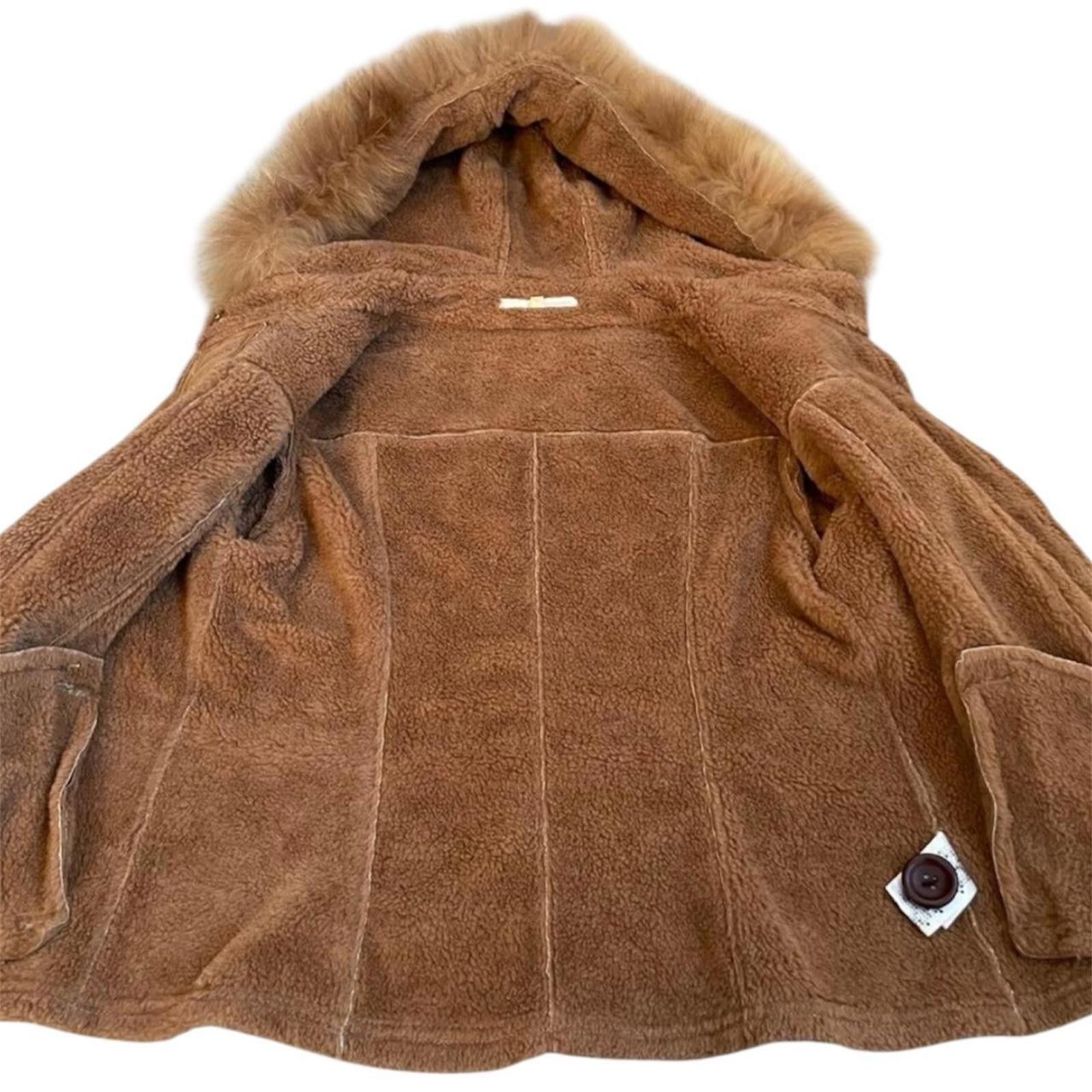 Other Real raccoon fur whimsy goth vintage snow bunny coat jacket Size XS / US 0-2 / IT 36-38 - 4 Thumbnail