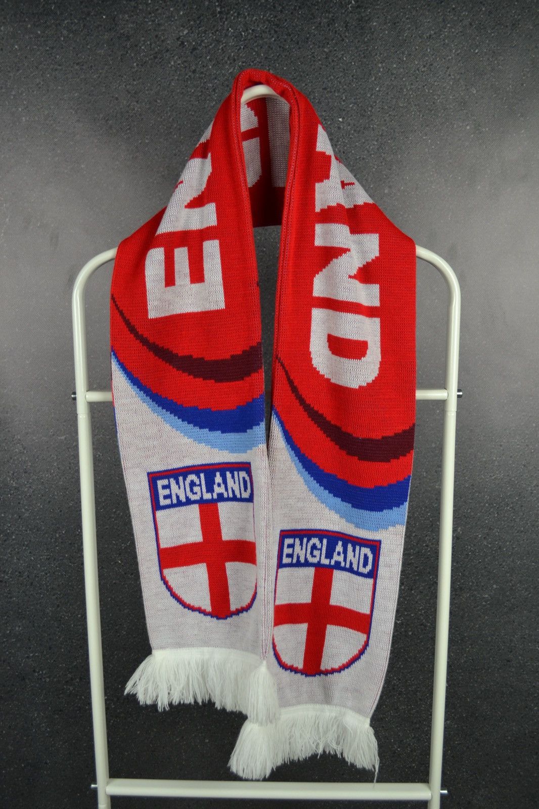 Vintage England Football Scarf Vintage Soccer Retro Size ONE SIZE - 1 Thumbnail