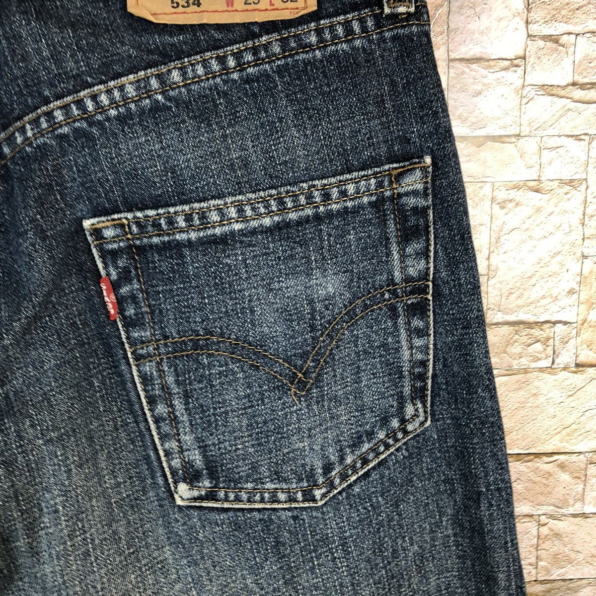 Levi's 534 Levis Blue Denim jeans Pants #7570 Size US 28 / EU 44 - 20 Thumbnail