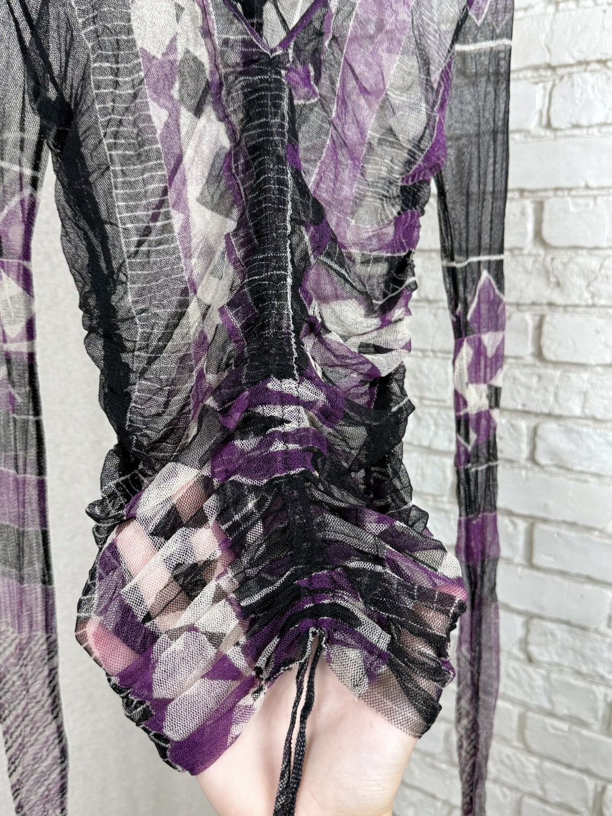 Jean Paul Gaultier Jean Paul Gaultier Extra Long Sleeve Mesh Multicolour Shirt Size M / US 6-8 / IT 42-44 - 5 Thumbnail