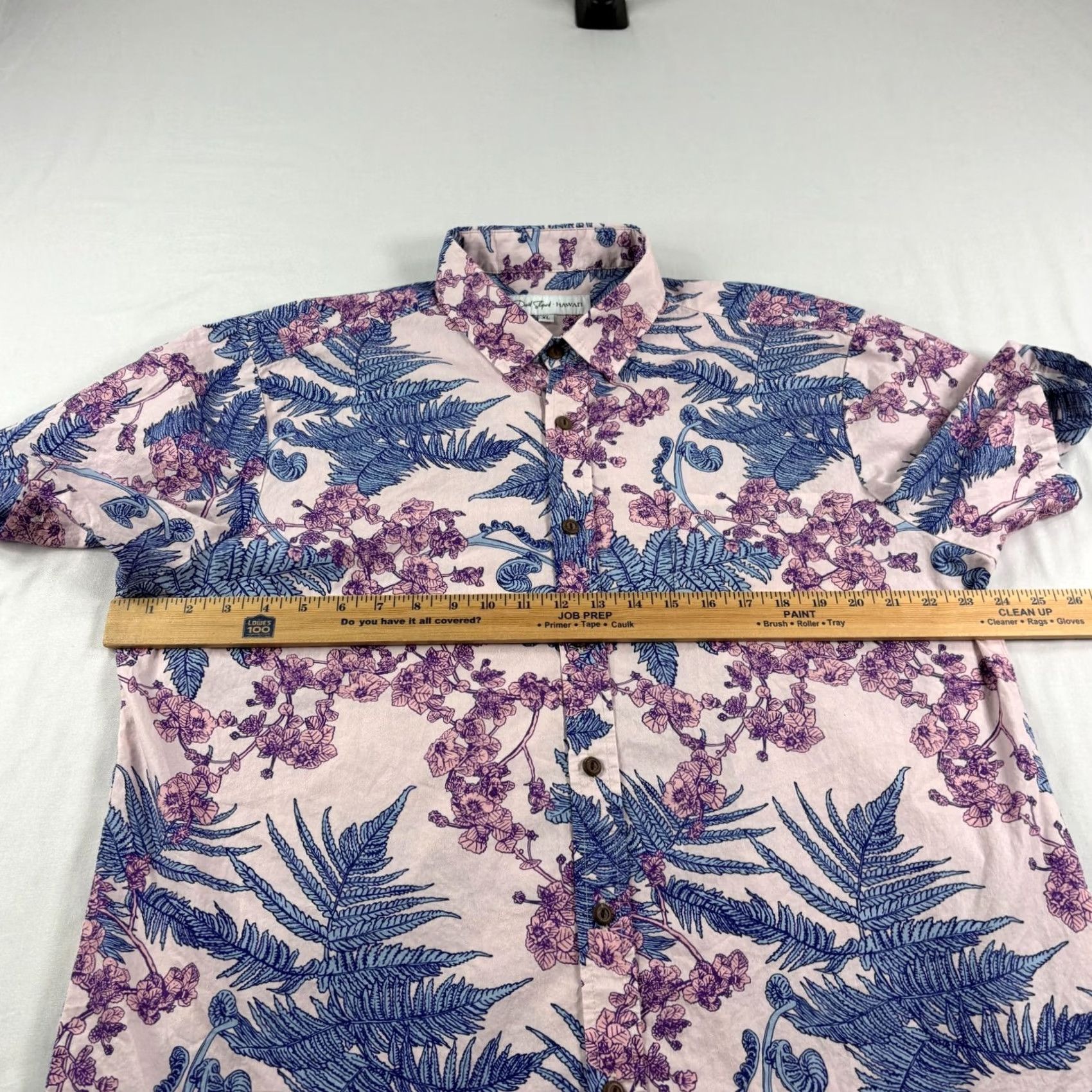 Vintage David Shepard Shirt Mens XL Pink Floral Hawaiian Button Up Aloha Camp Shirts Cardigan? Size US XL / EU 56 / 4 - 4 Thumbnail