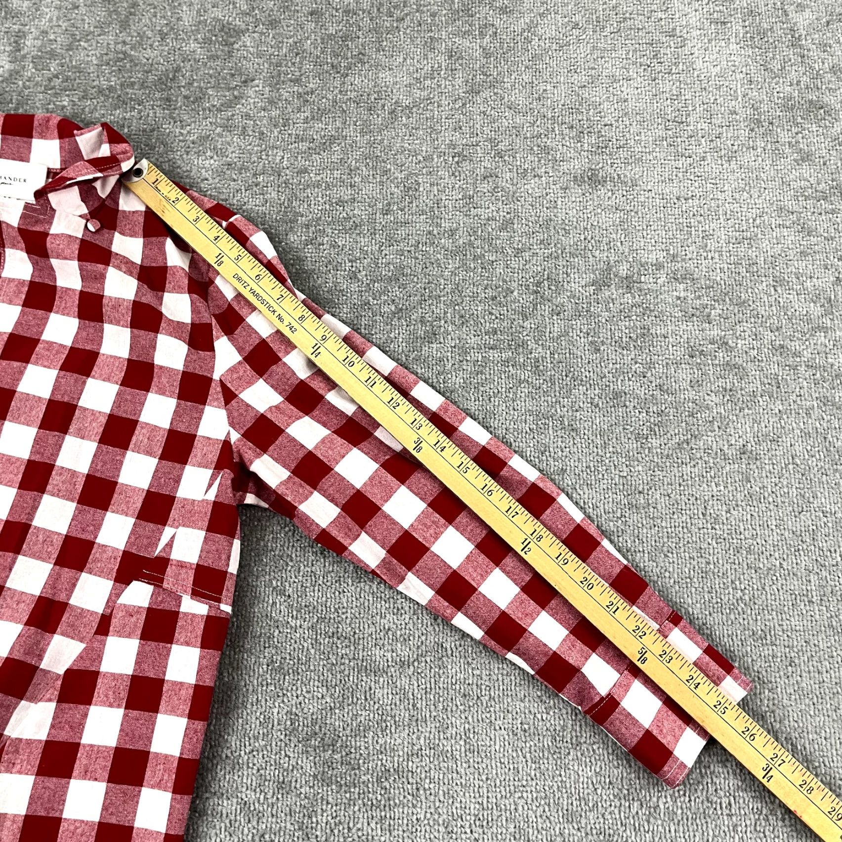 Vintage POMANDER PLACE Blouse Womens Medium Red White Plaid Picnic Check Gingham Size M / US 6-8 / IT 42-44 - 5 Thumbnail