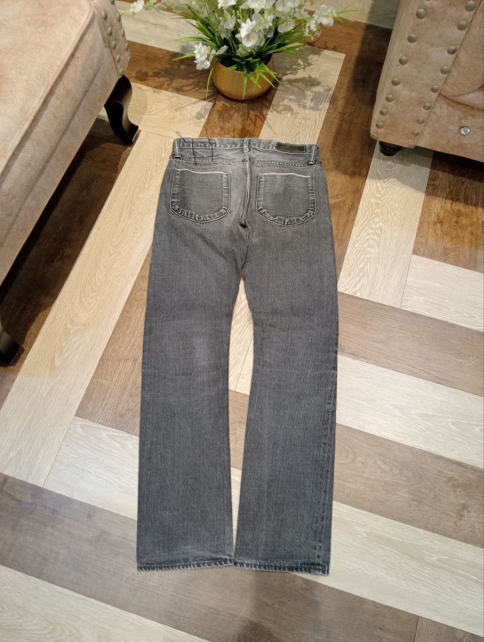 KURO KURO JAPAN GRAPHITE GREY SELVEDGE DENIM PANTS Size US 31 - 10 Thumbnail