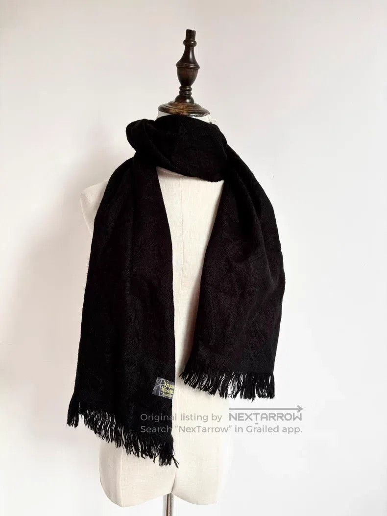 Vivienne Westwood Vivienne Westwood Vintage Black Saturn Scarf with Big Eart Size ONE SIZE - 3 Thumbnail