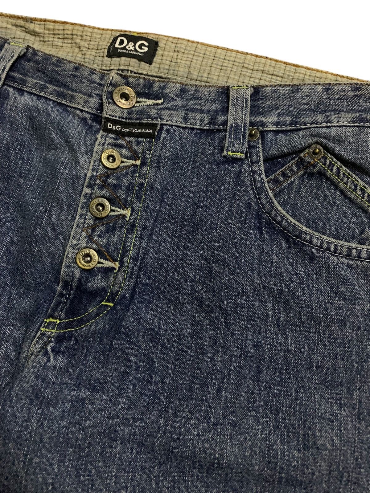 Dolce & Gabbana 💥D&G Dolce&Gabbana Donut Button Denim Size US 33 - 2 Thumbnail