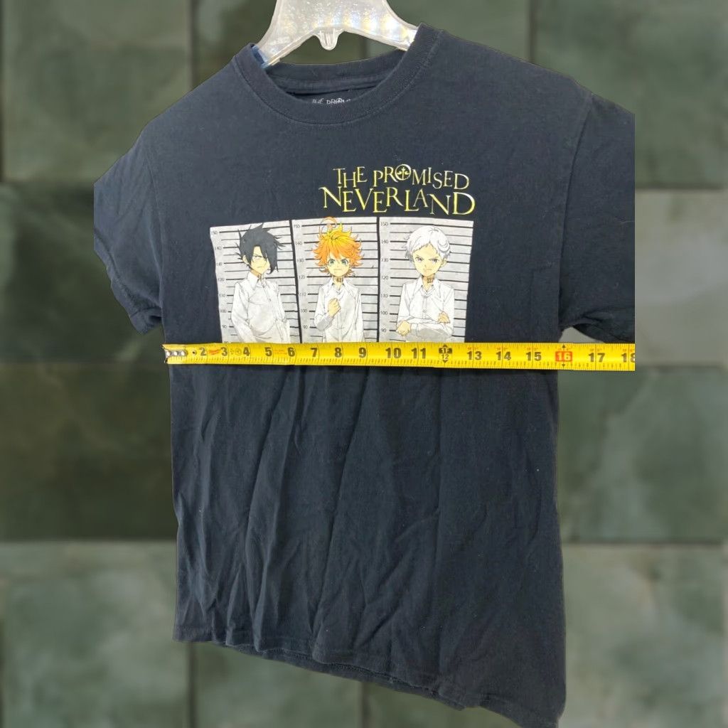 Everlane The Promised Neverland Mens TShirt Small Black Anime Shirt Adult Small Black Graphic Print Crew Neck Short Sleeve Cotton Jersey Regular Womens? Size US S / EU 44-46 / 1 - 1 Thumbnail