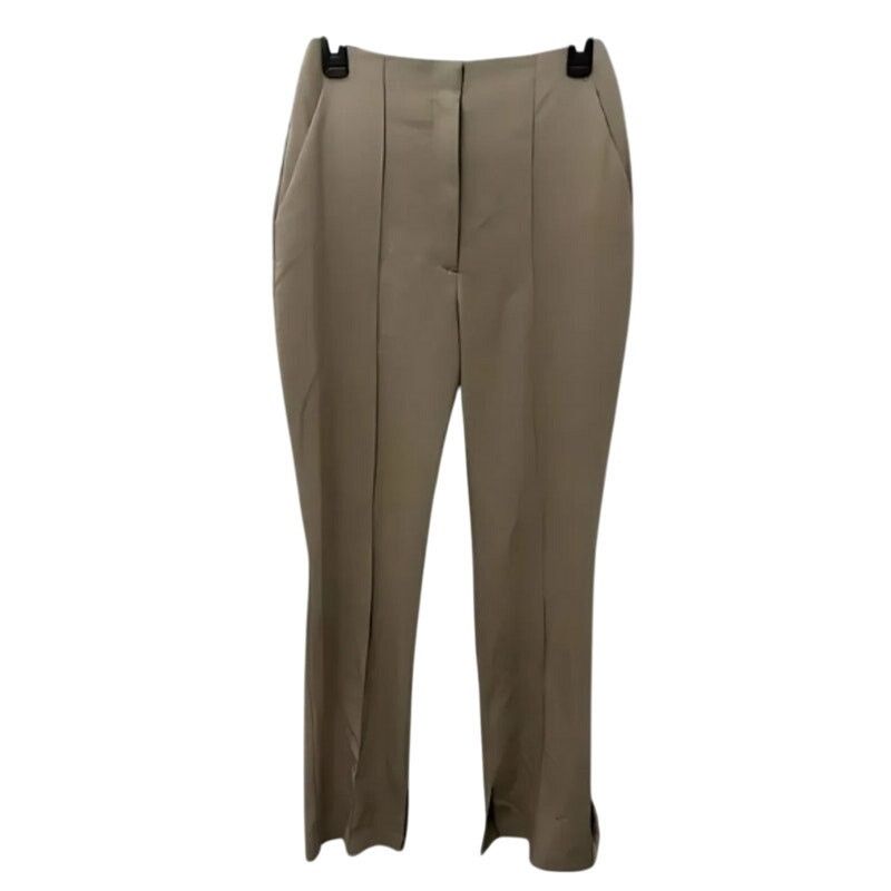 Topshop Topshop Crop Pants Slit Ankle Front Seam Tan/Beige Women's 4 Size 27" / US 4 / IT 40 - 1 Thumbnail