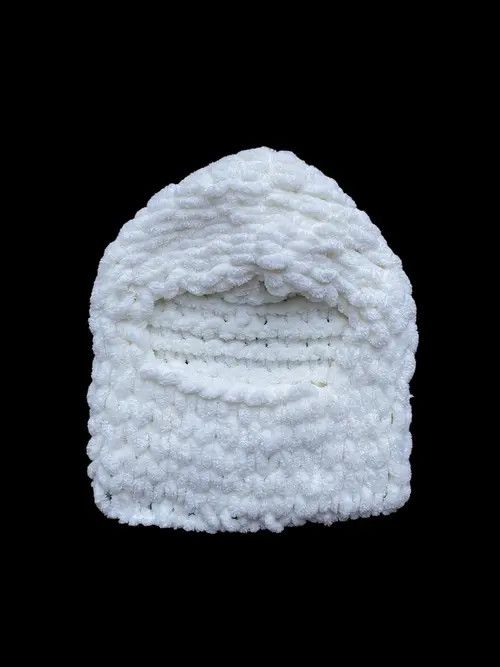 Handmade × Japanese Brand Handmade Knitted Balaclava Ski Mask Bunny Style TikTok Size ONE SIZE - 2 Thumbnail