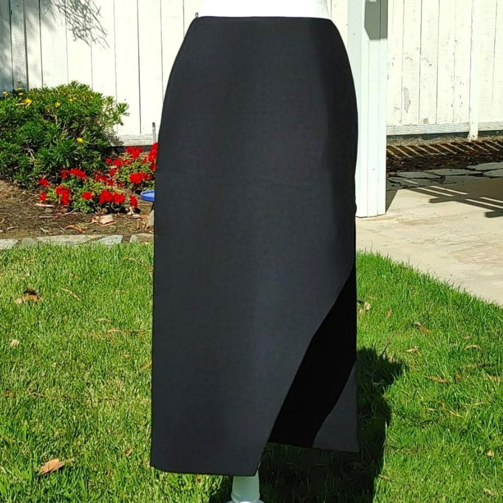 Alexander McQueen Alexander McQueen Wool Mohair slit asymmetric hem skirt 42 6 Size 28" / US 6 / IT 42 - 7 Thumbnail